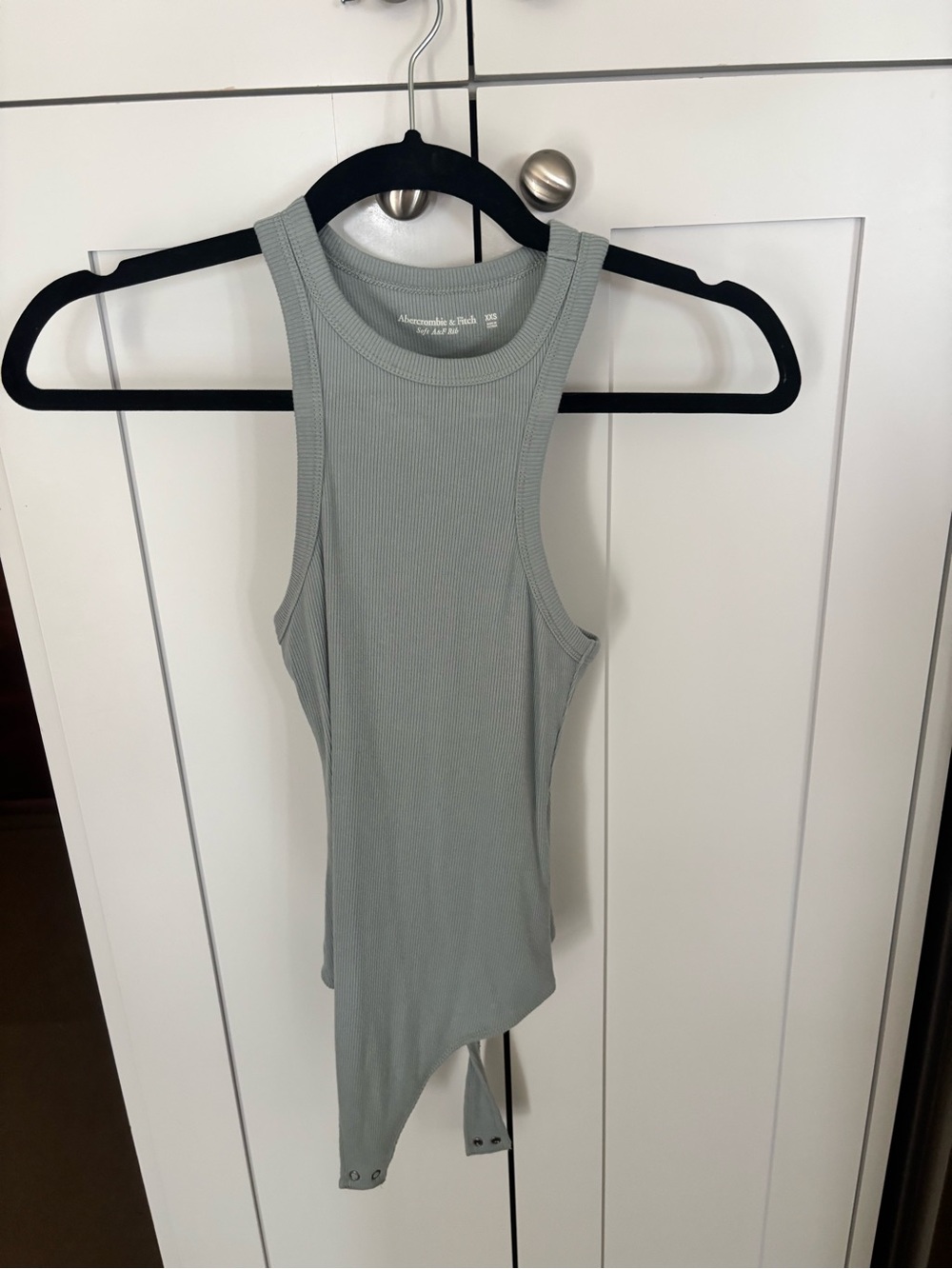 Abercrombie & Fitch Teal/Sage Ribbed Racerback Bodysuit